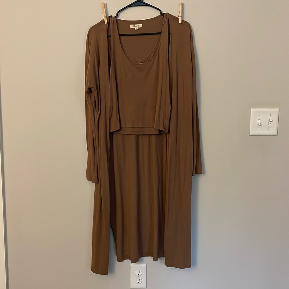 Madewell tank and cardigan set
